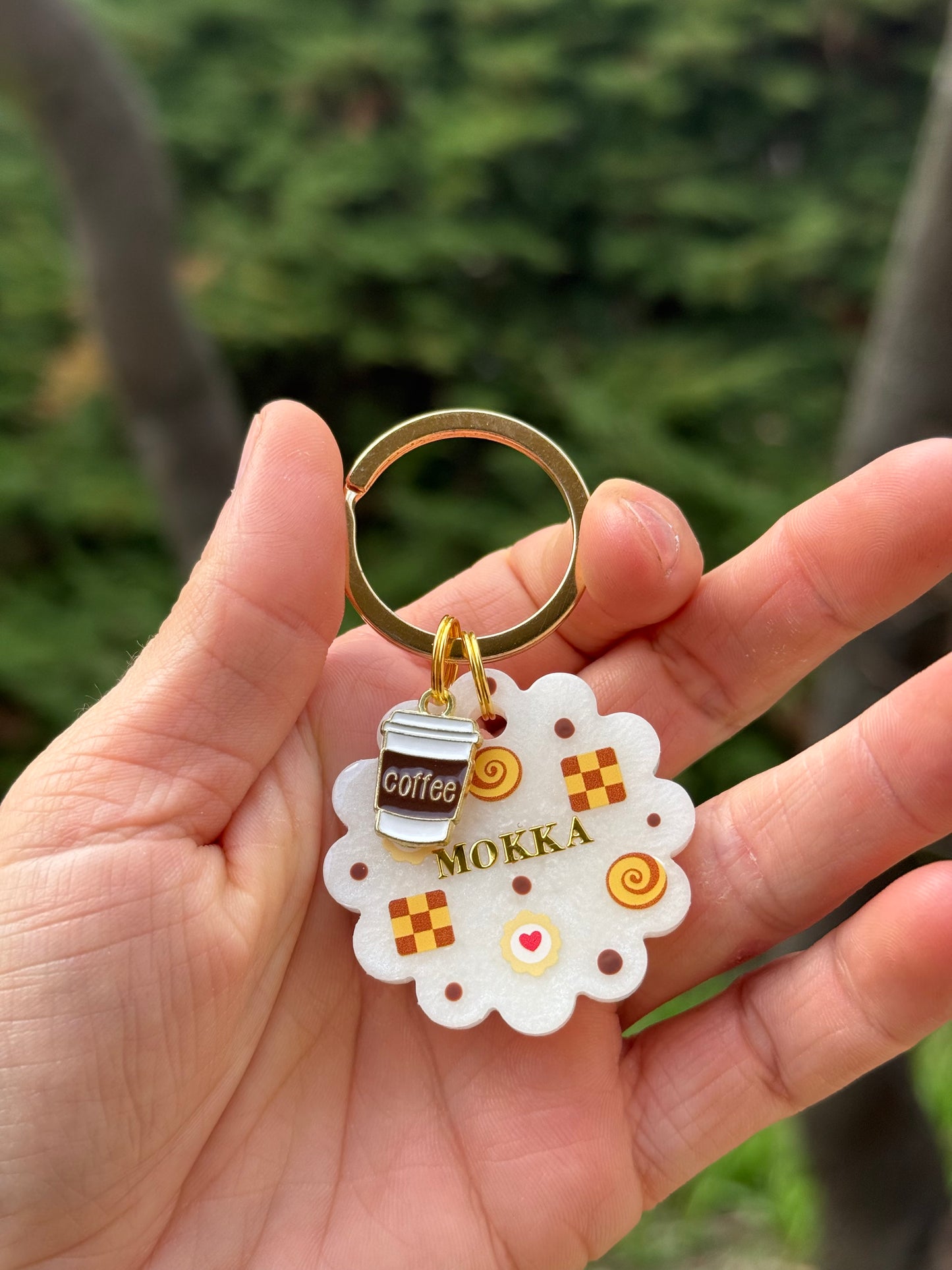 Médaille moka blanc