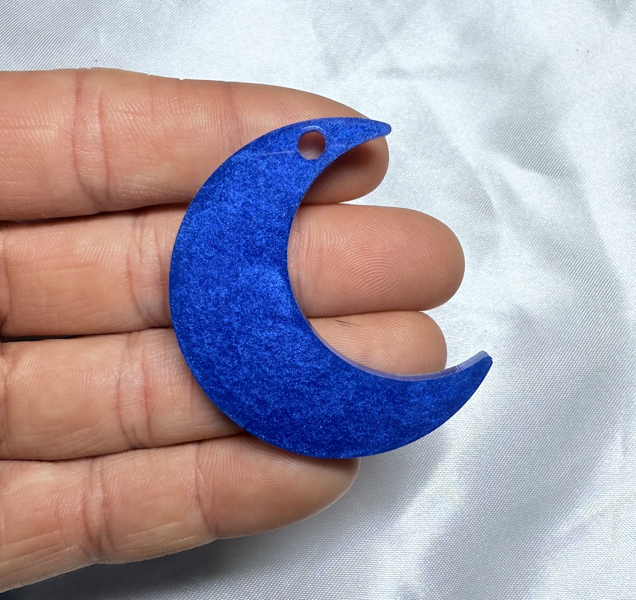 Médaille personnalisée pour animaux - Bleu marine nacré