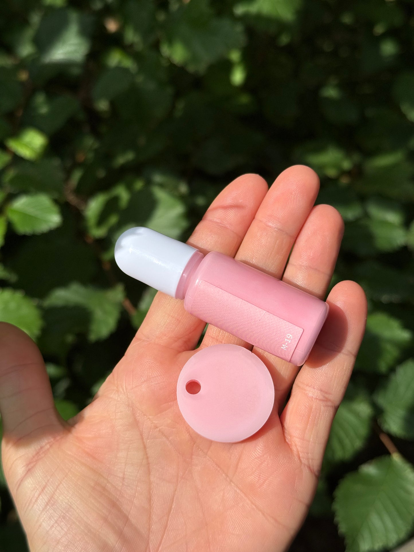 Médaille personnalisée pour chien - Rose pâle UNI