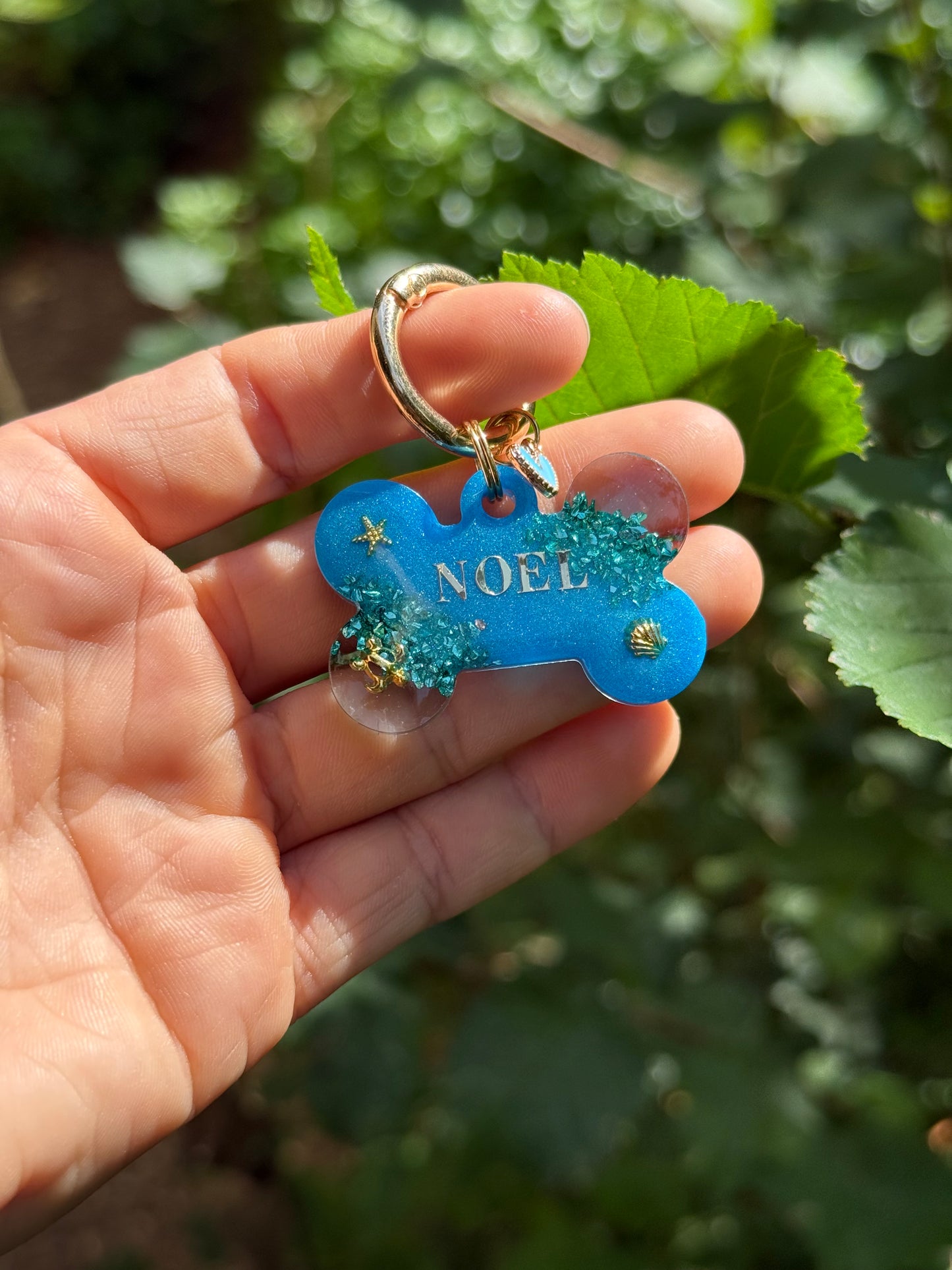 Médaille personnalisée pour chien - Hawai 🐚