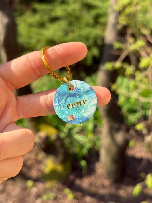 Médaille papier en résine