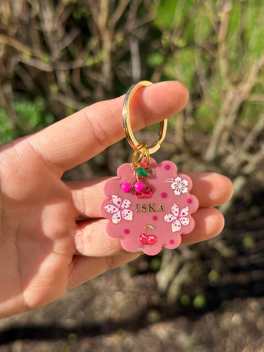 Médaille rose fruitée