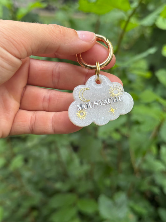Médaille personnalisée pour chien - Nuit blanche