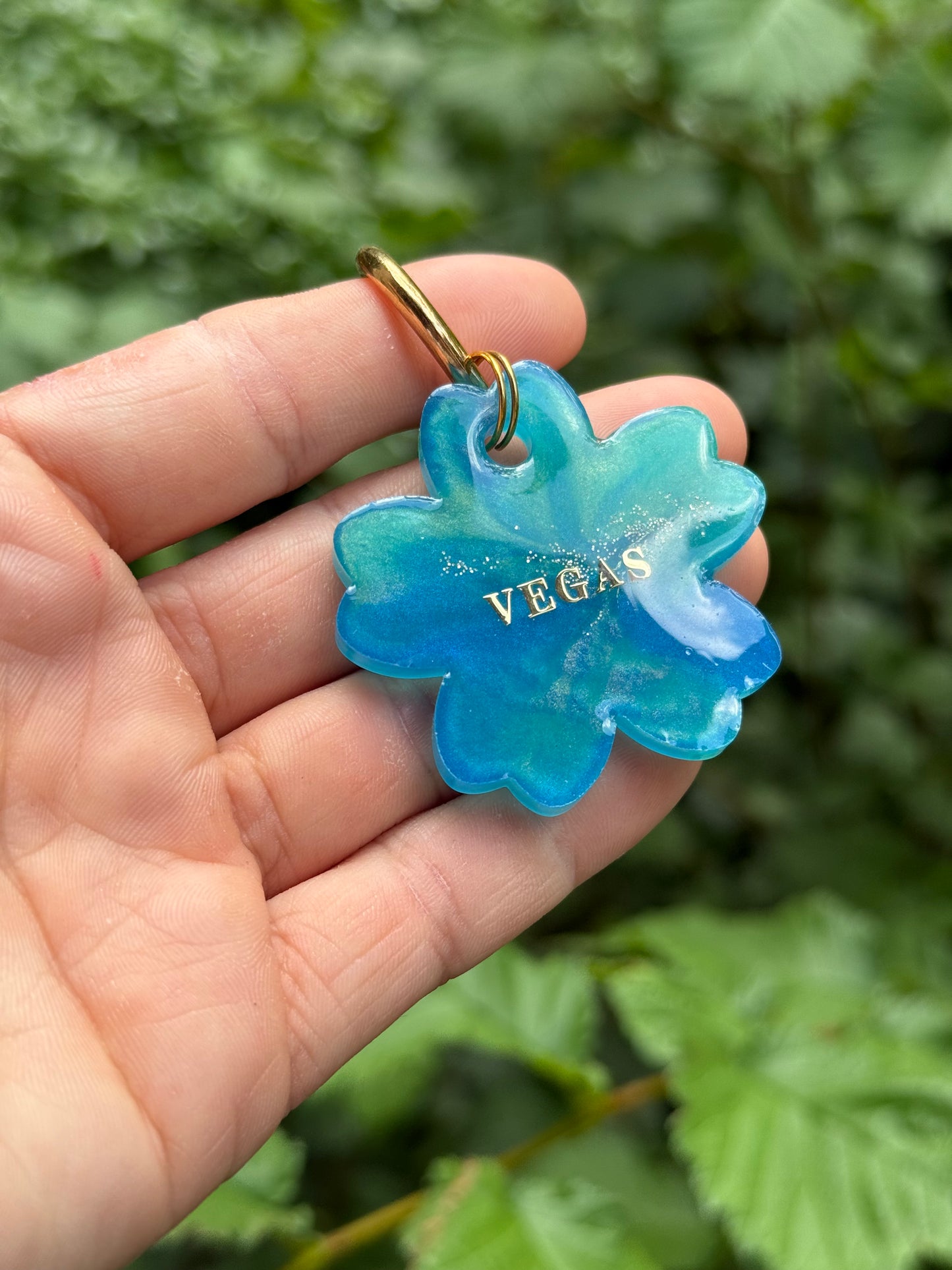 Médaille personnalisée pour chien
 - Pastel de BLEU-VERT