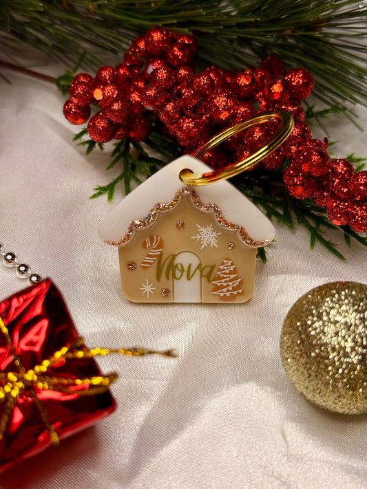 Médaille en résine - Maison enneignée