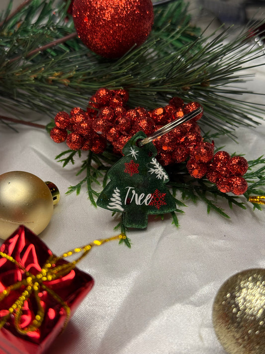 Médaille en résine - Sapin de Noël