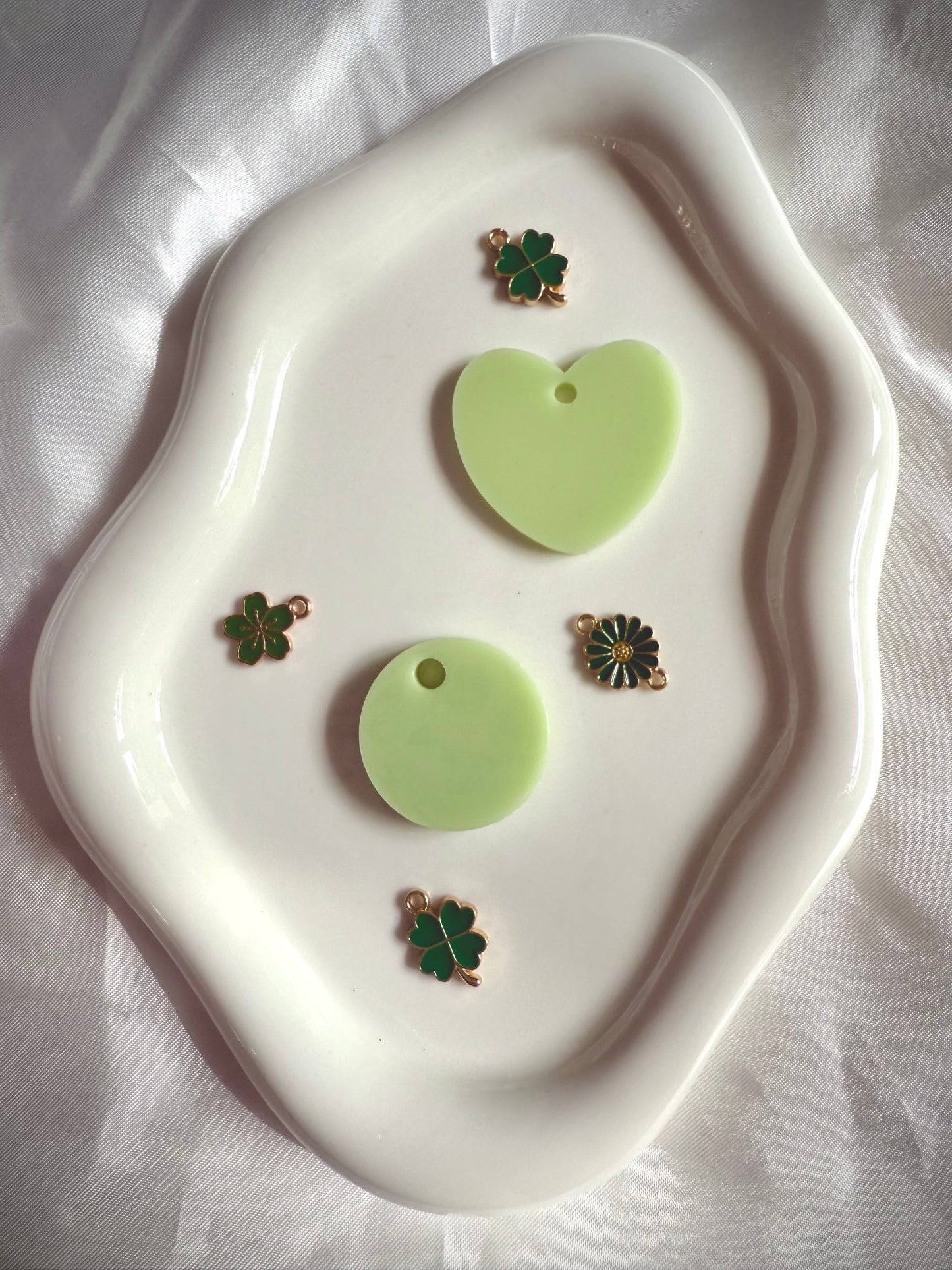 Médaille personnalisée pour chien - Vert pâle UNI