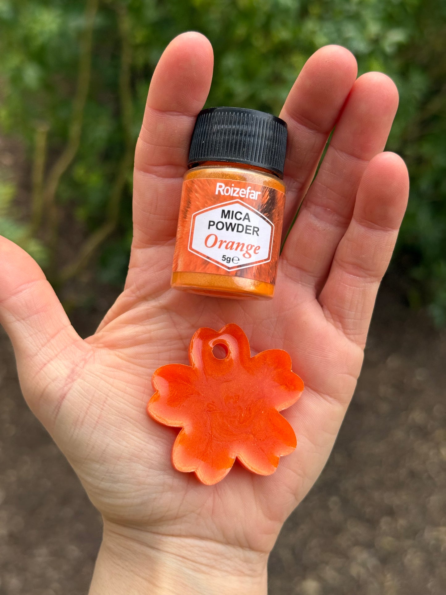 Médaille personnalisée pour animaux - Orange nacré