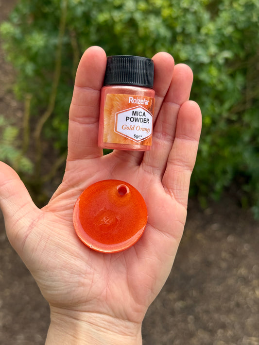 Médaille personnalisée pour animaux - Gold Orange