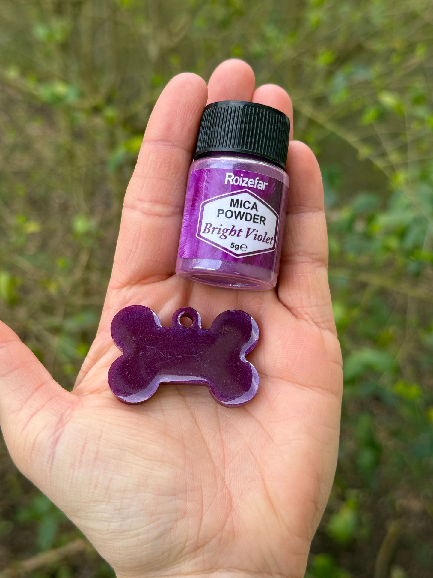 Médaille personnalisée pour animaux - Bright violet (nacré)