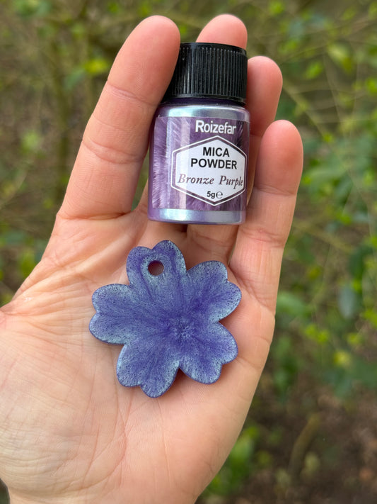 Médaille personnalisée pour chien - Bronze purple