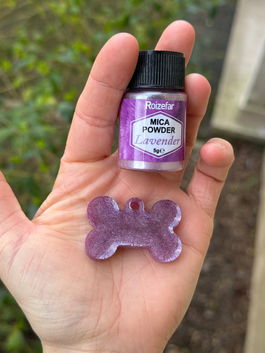 Médaille personnalisée pour chien - Lavender (nacré)