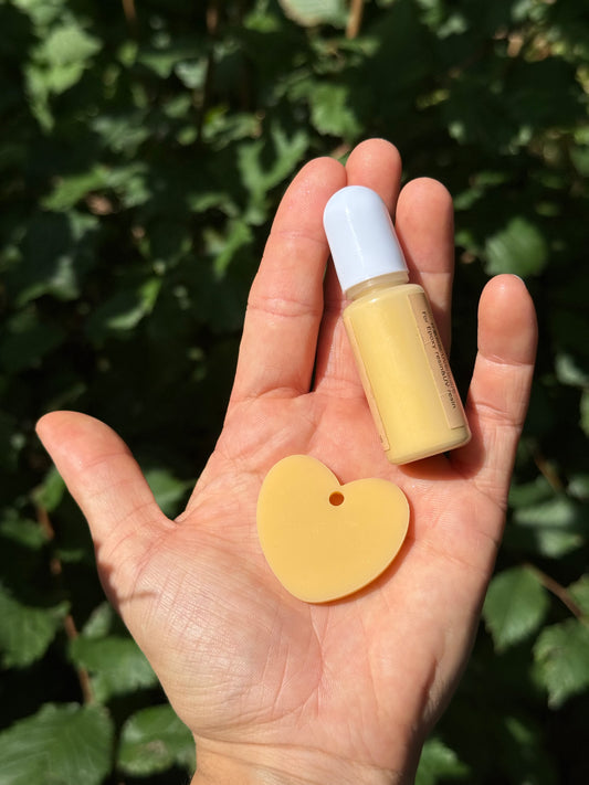 Médaille personnalisée pour chien - Jaune orangé UNI