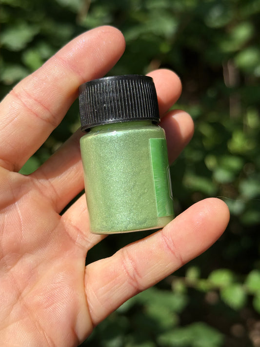 Médaille personnalisée pour chien - Glitter Green nacré