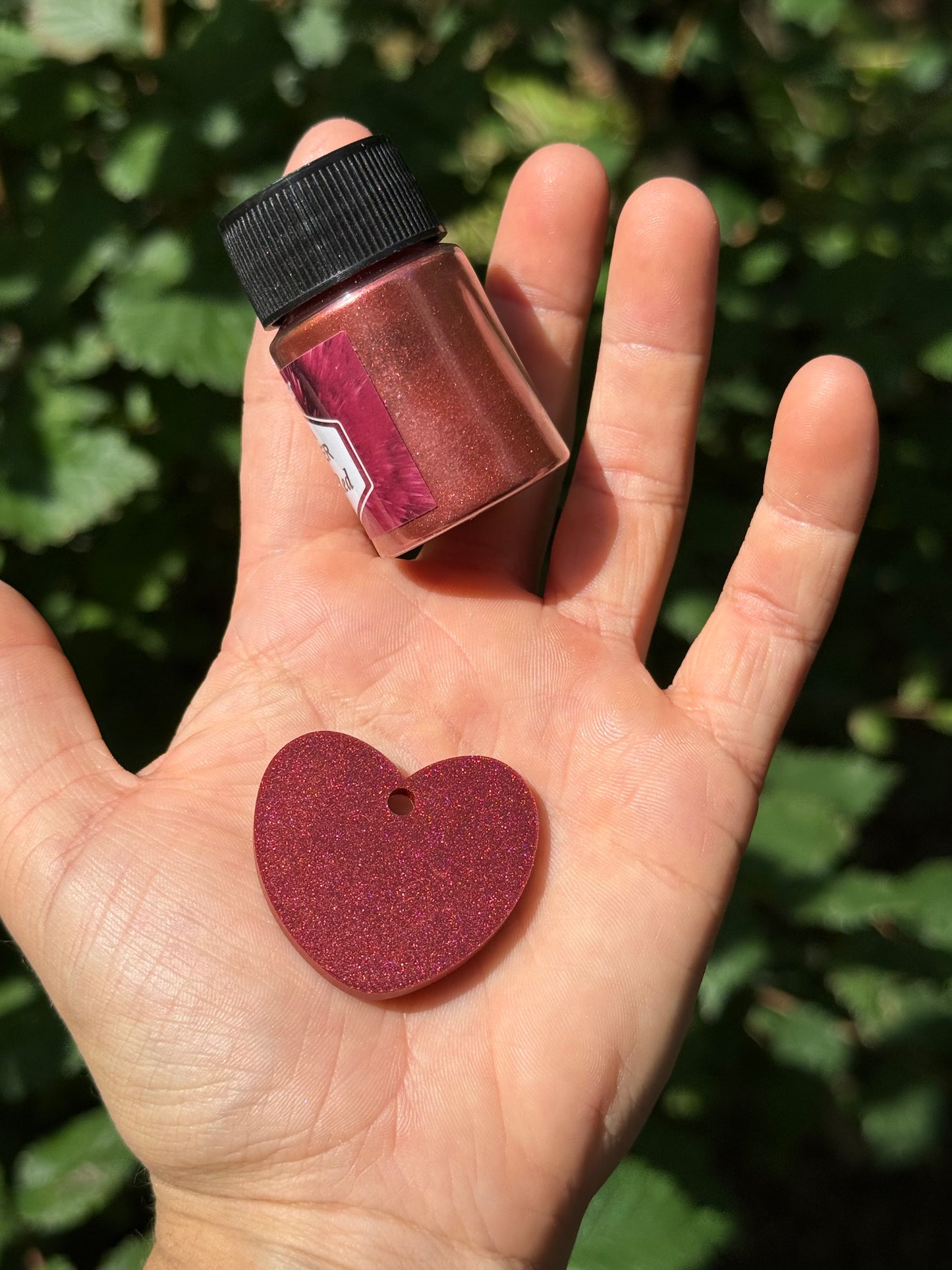 Médaille personnalisée pour animaux - Rouge vin nacré