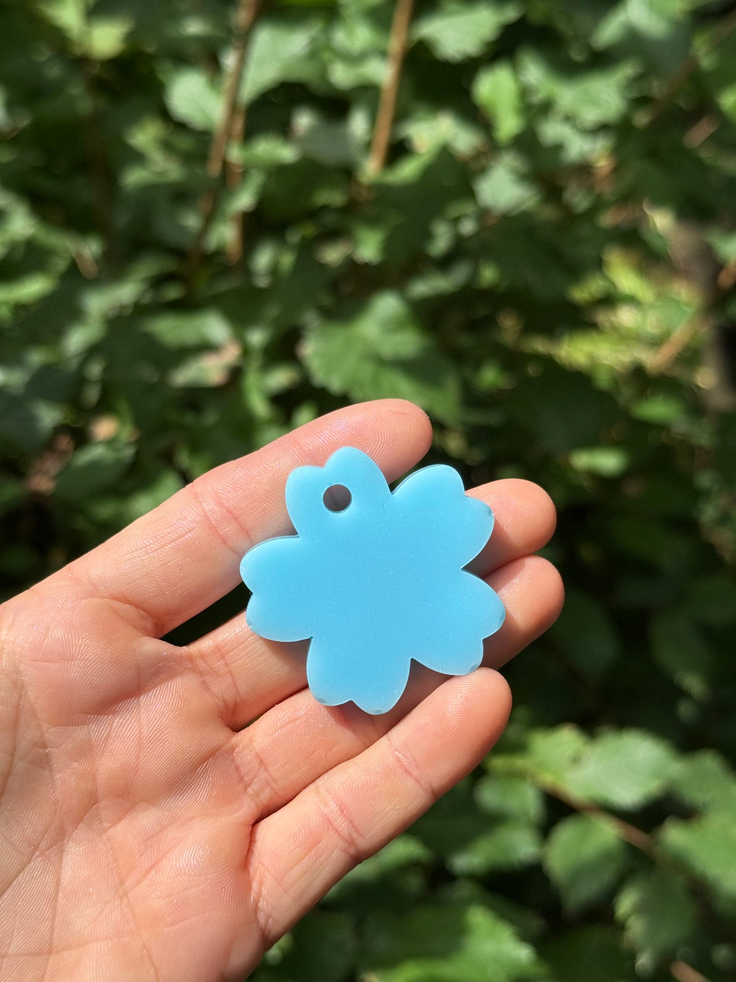 Médaille personnalisée pour animaux - Bleu pastel UNI