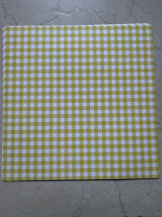 Médaille papier en résine - Vichy jaune