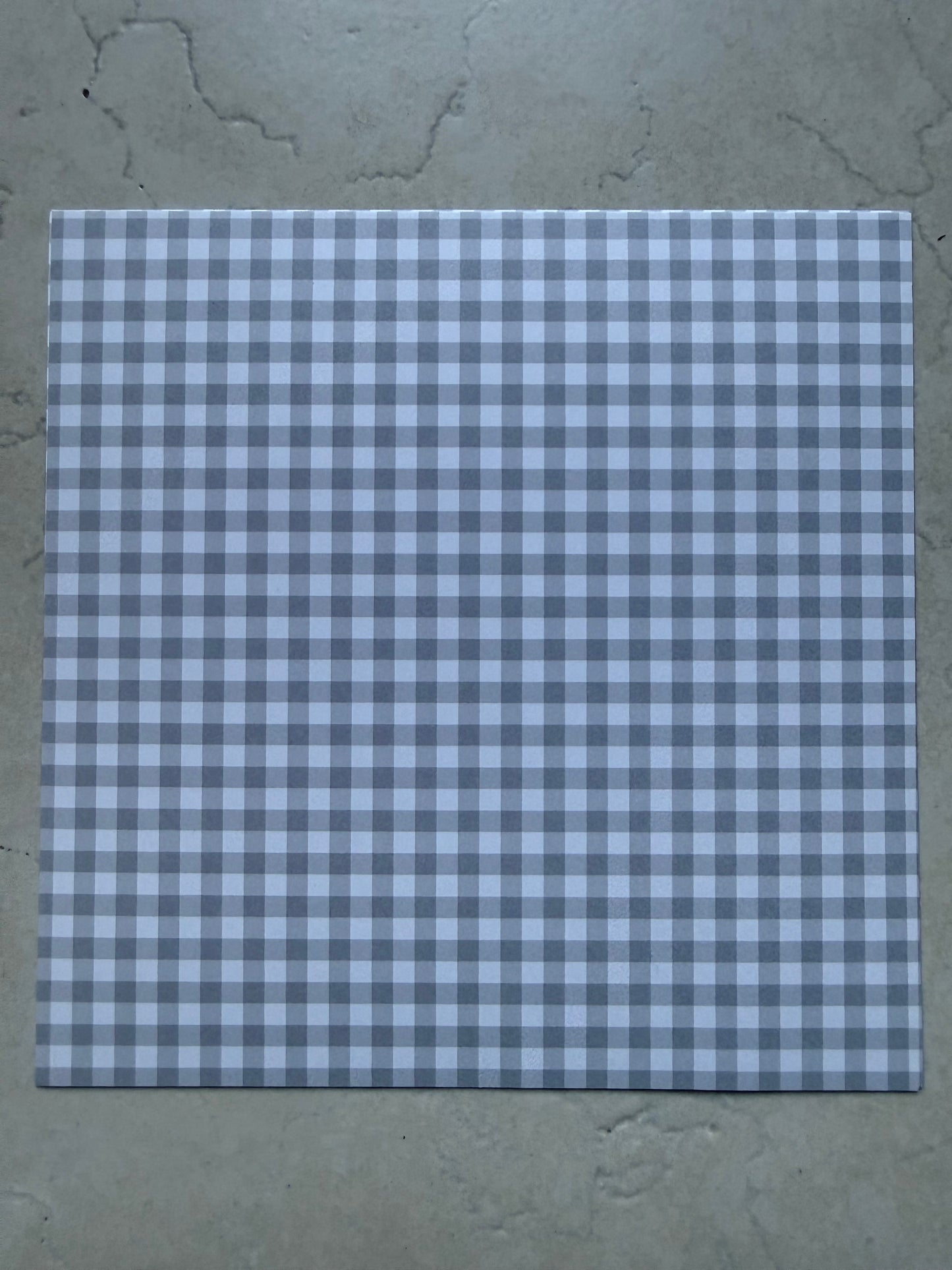 Médaille papier en résine - Vichy gris