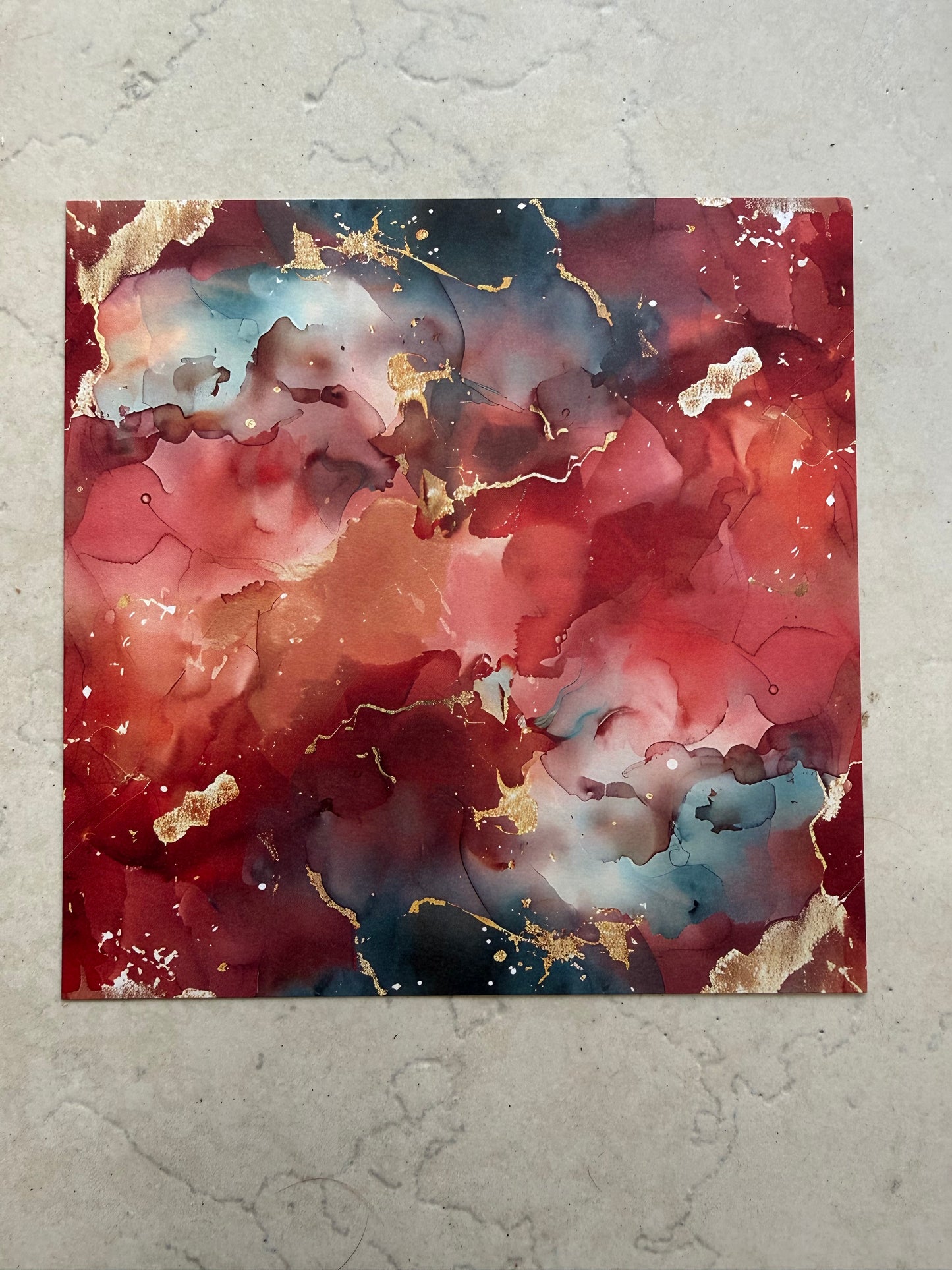 Médaille papier en résine