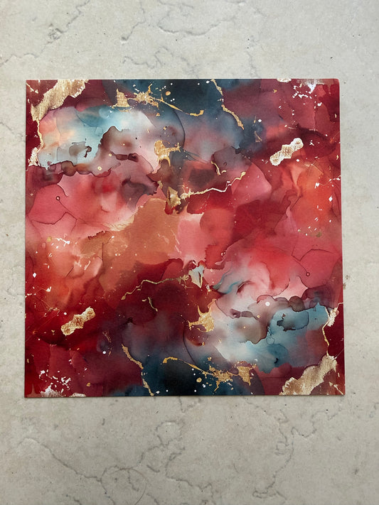 Médaille papier en résine