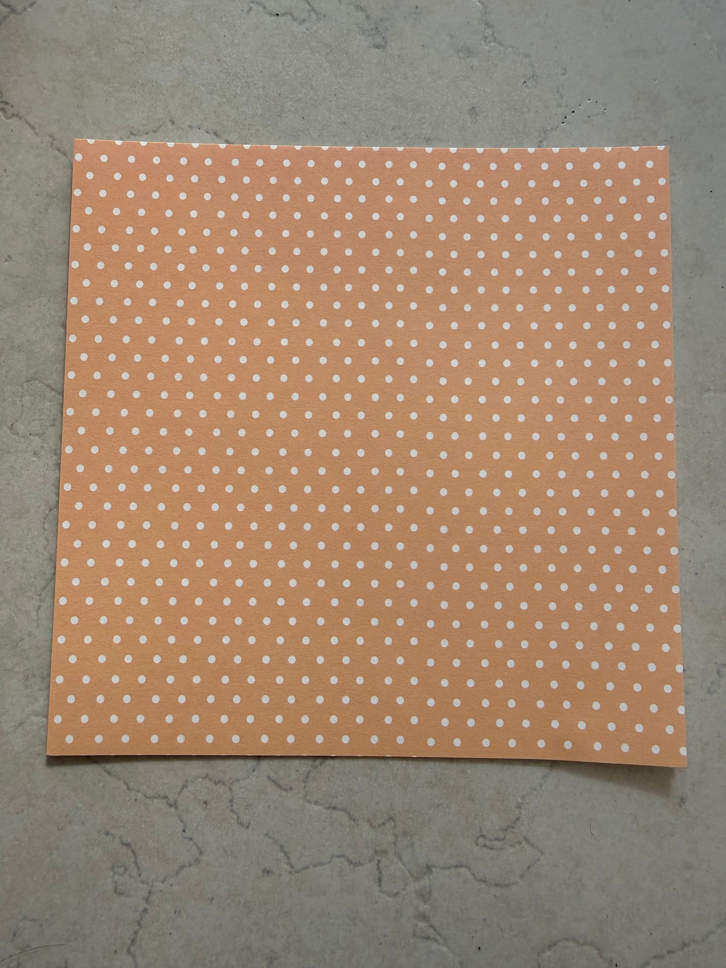 Médaille papier - pois orange