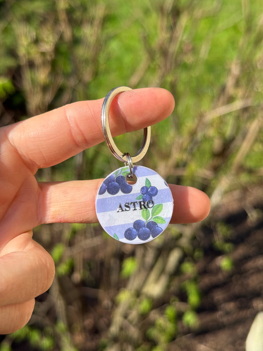 Médaille papier en résine - myrtille