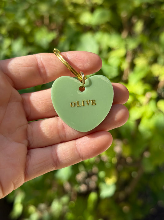 Médaille personnalisée pour chien - OLIVE 🫒