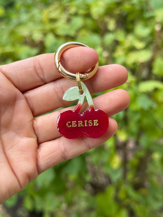 Médaille personnalisée pour chien - Cerise forme