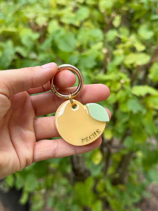 Médaille personnalisée pour chien - Pêche forme
