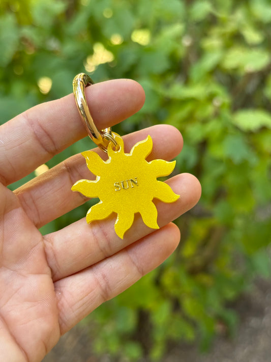 Médaille personnalisée pour chien - SOLEIL ☀️