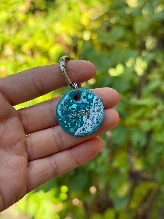 Médaille personnalisée pour chien - Vague 🌊